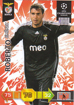 Roberto Jimenez SL Benfica 2010/11 Panini Adrenalyn XL CL #61